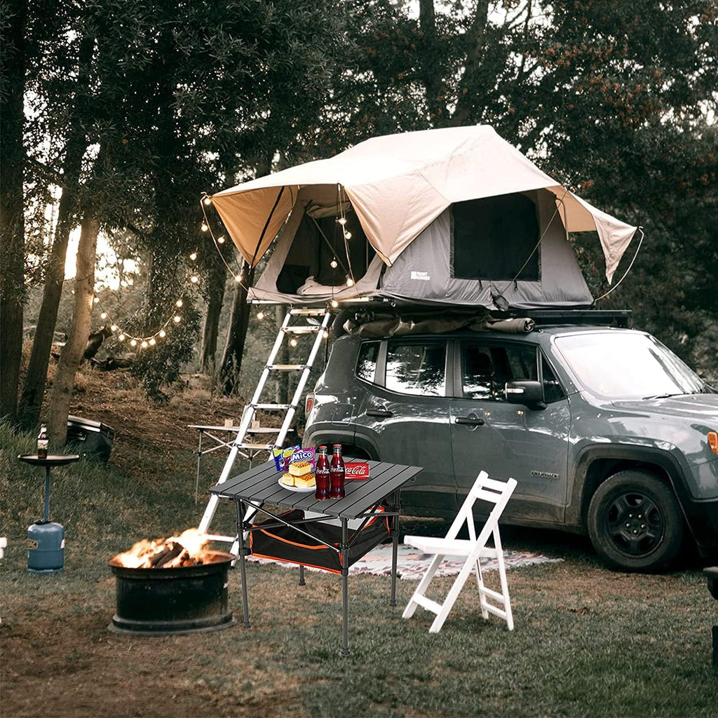 Heavy Duty Aluminum Camping Table with Carry Bag L591093