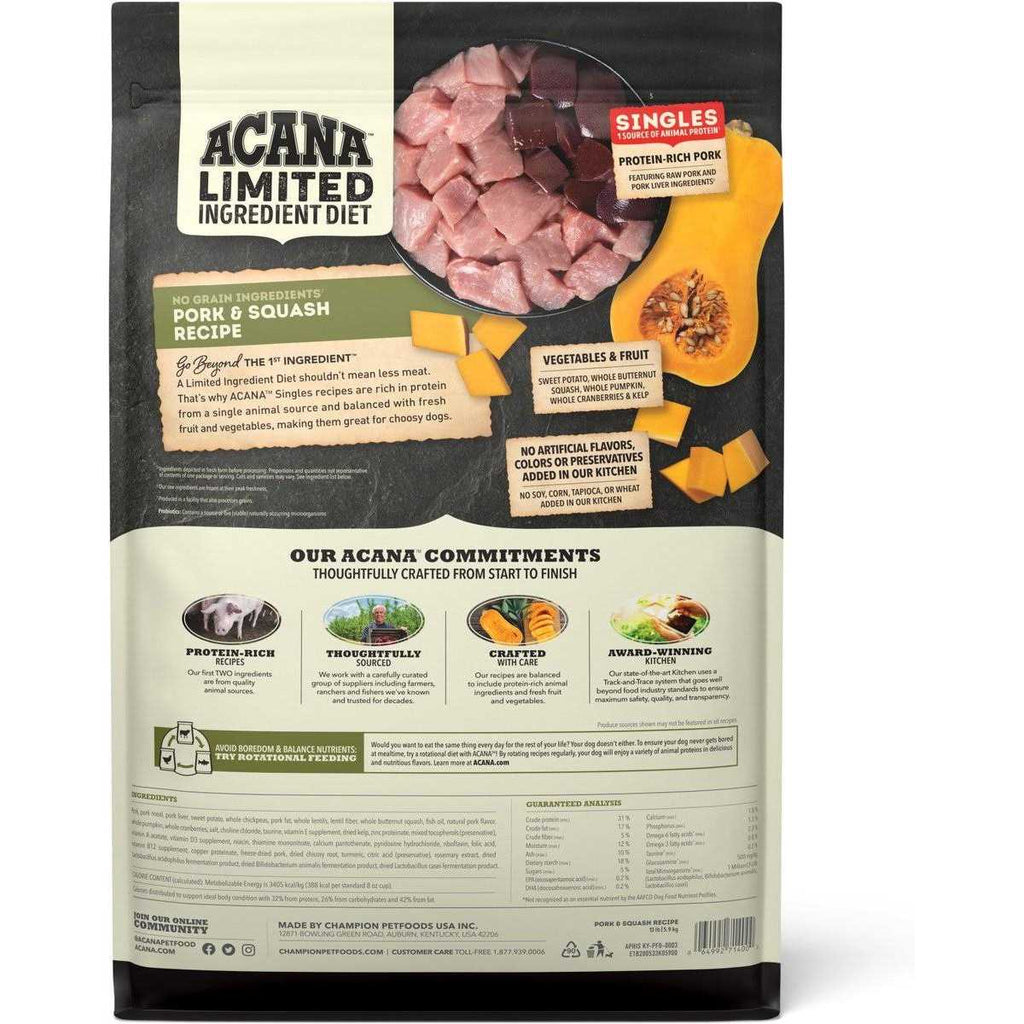 Pork Squash Dry Dog Food Q12690