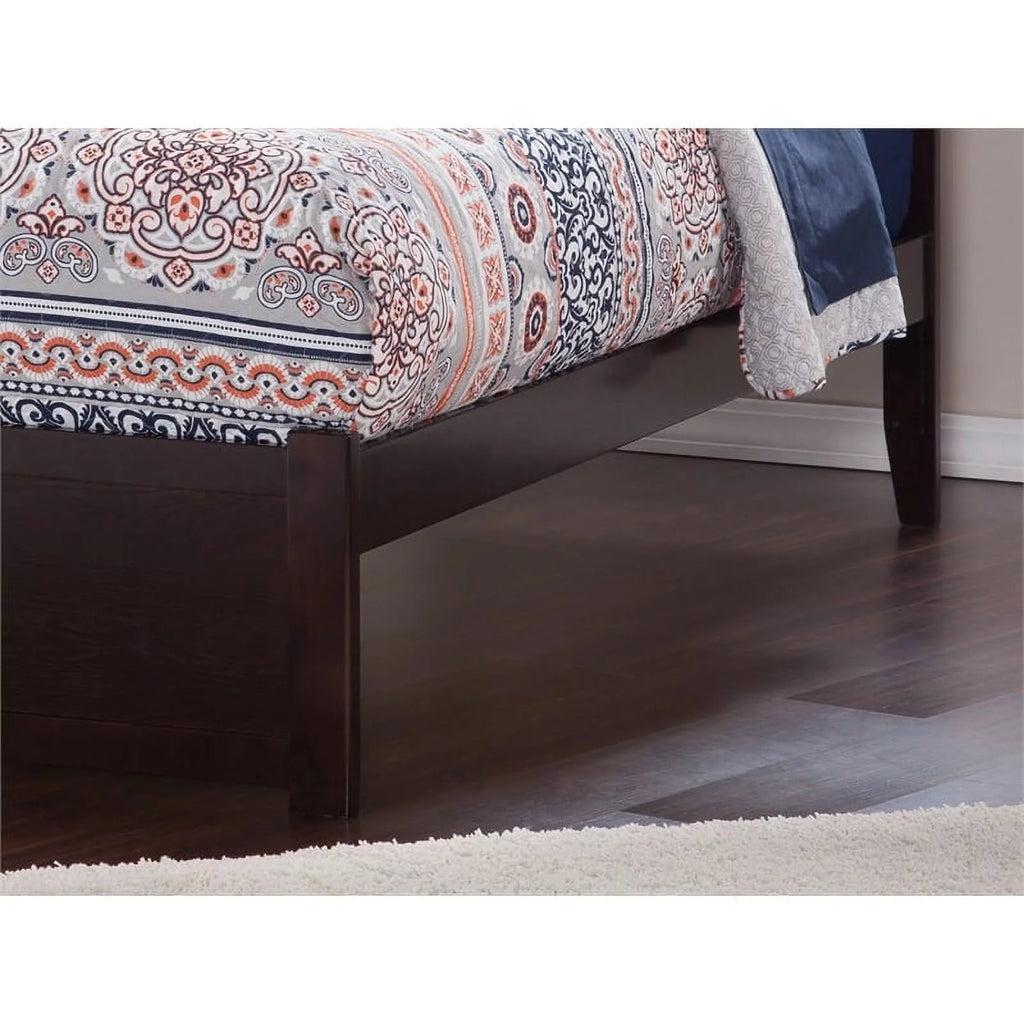 Solid Wood Queen Storage Platform Bed in Espresso E92451
