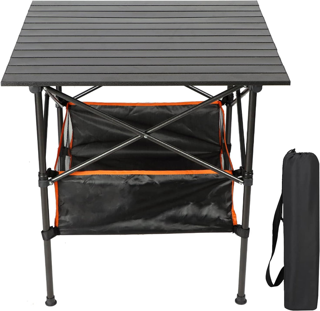 Heavy Duty Aluminum Camping Table with Carry Bag L591093