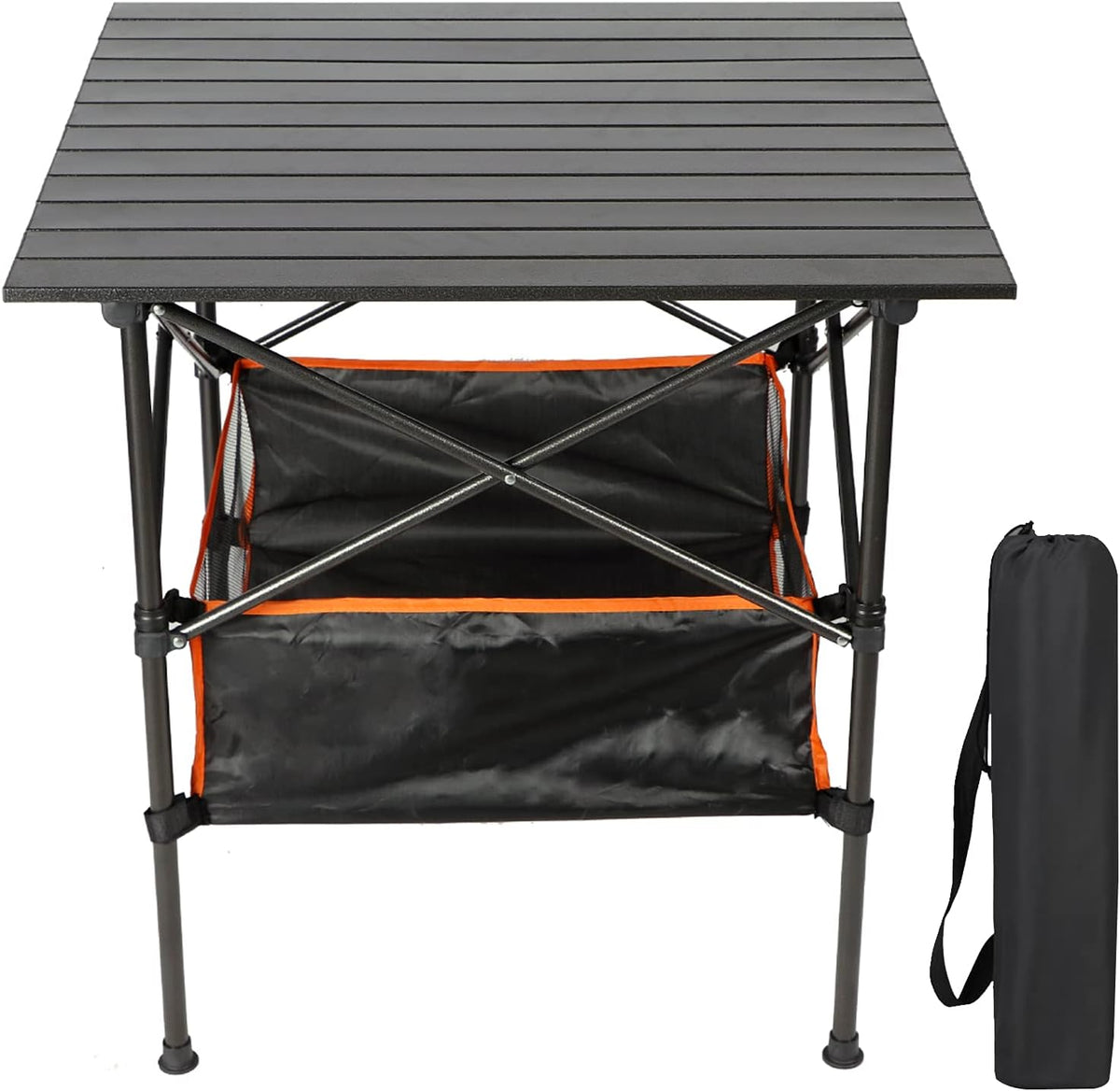 Heavy Duty Aluminum Camping Table with Carry Bag L591093