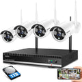 8CH 4Pcs 1080P Night Vision Security Camera System with 1TB Hard Drive J657898