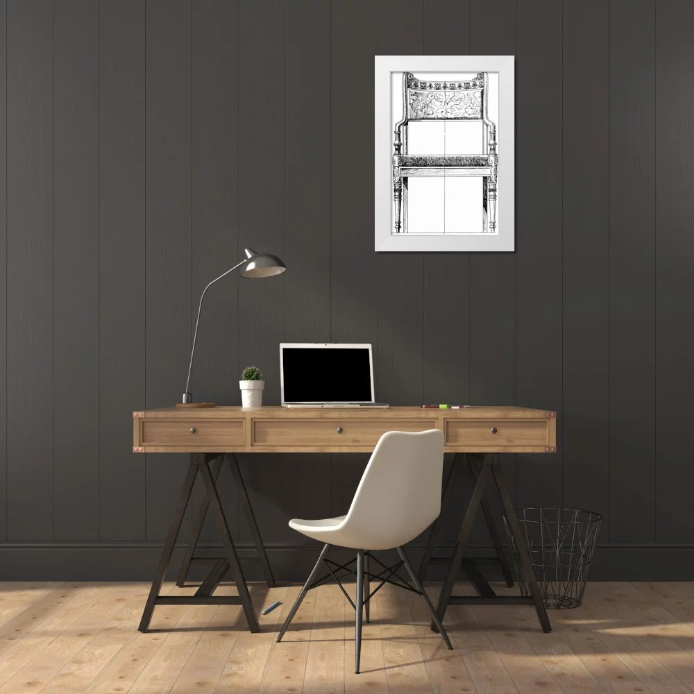 White 11x14 Wood Framed Art Print K391330