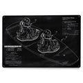 Blackboard Patent Wakeboard Metal Sign Decor K12062