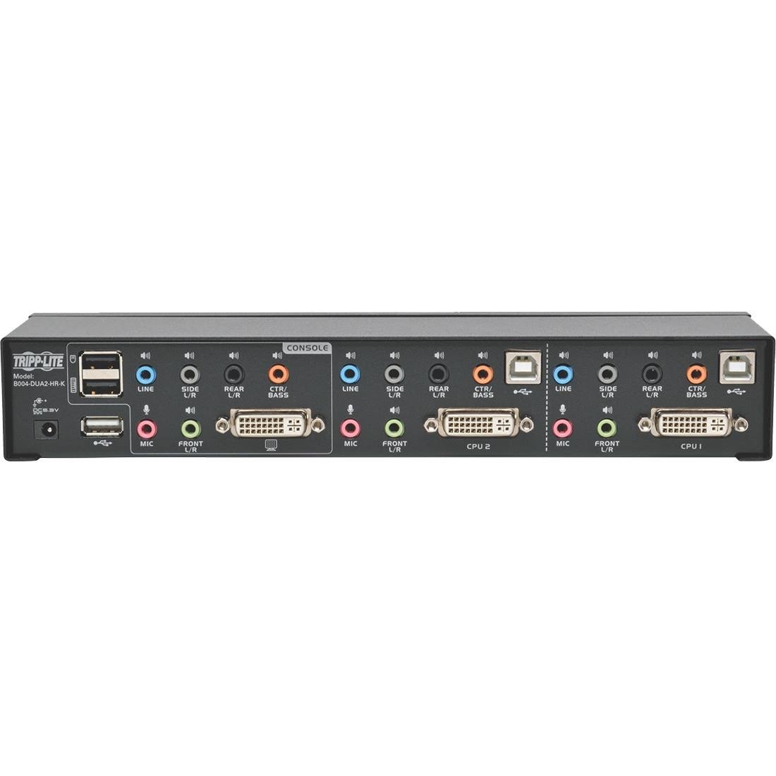 DVI Dual-Link USB KVM Switch with Audio, 2 KVM Ports W4017