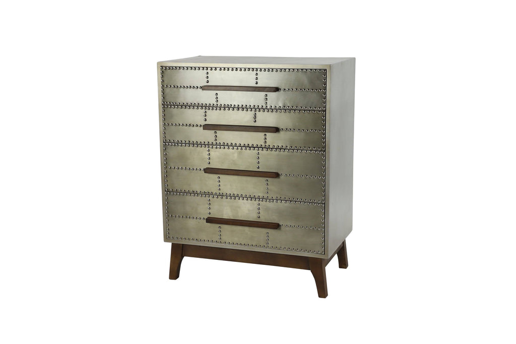 Grey Wood Industrial Cabinet S963646