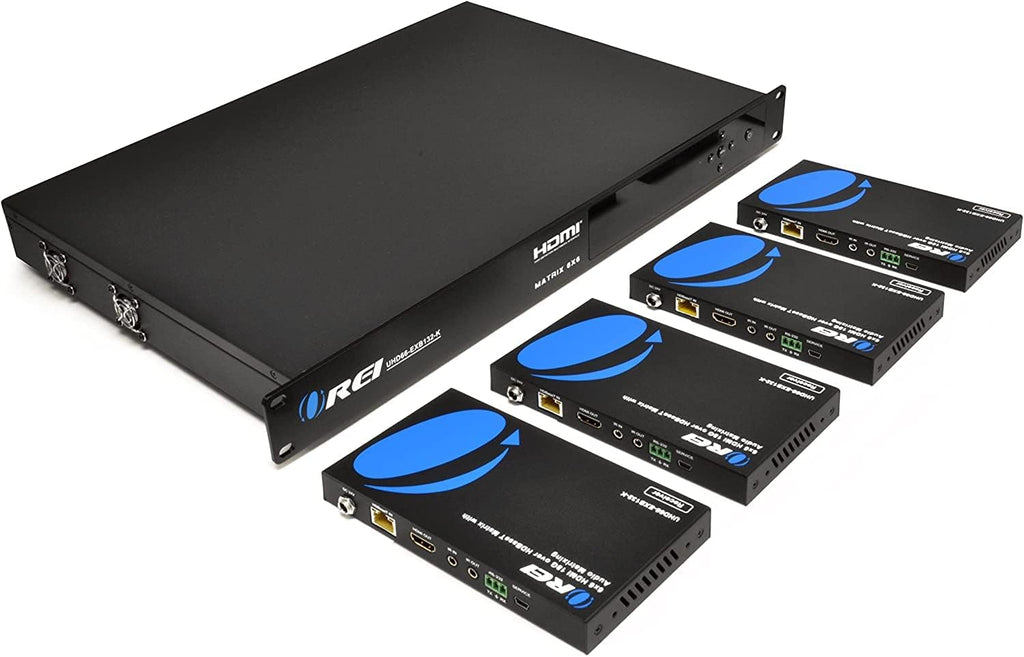4K HDMI Matrix Switcher Extender with HDR, CEC & IR Control, RS-232, 2 Loop Out 4 Receivers V872438