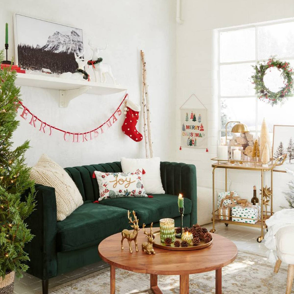Green Channel Tufted Sofa T383654