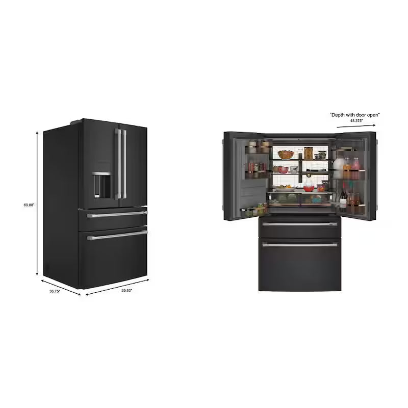 4 Door French Door Refrigerator with Convertible Middle Drawer Q536592