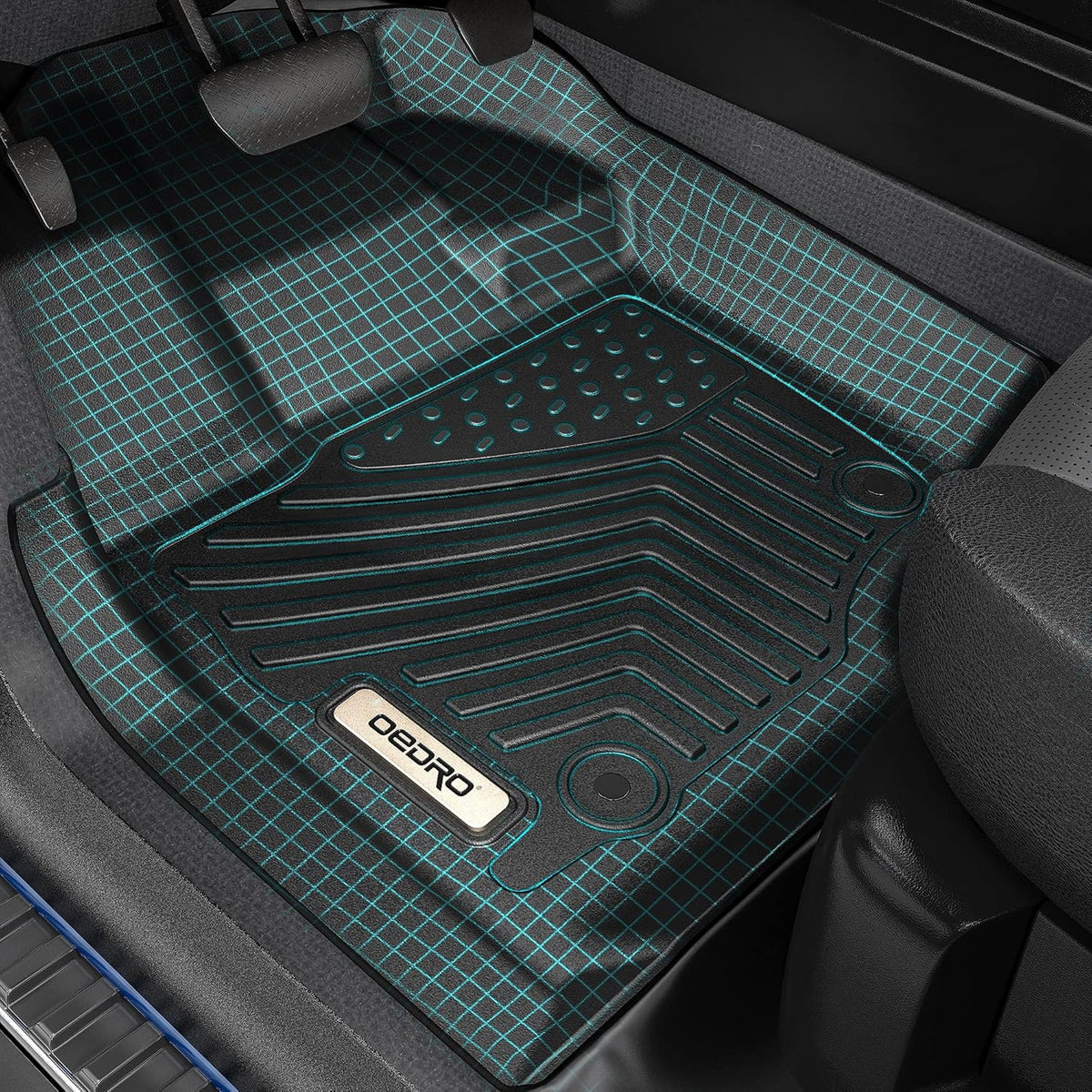 Black TPE All-Weather Floor Liners Y3178
