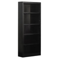 Espresso 5-Shelf Wood Bookcase J3322