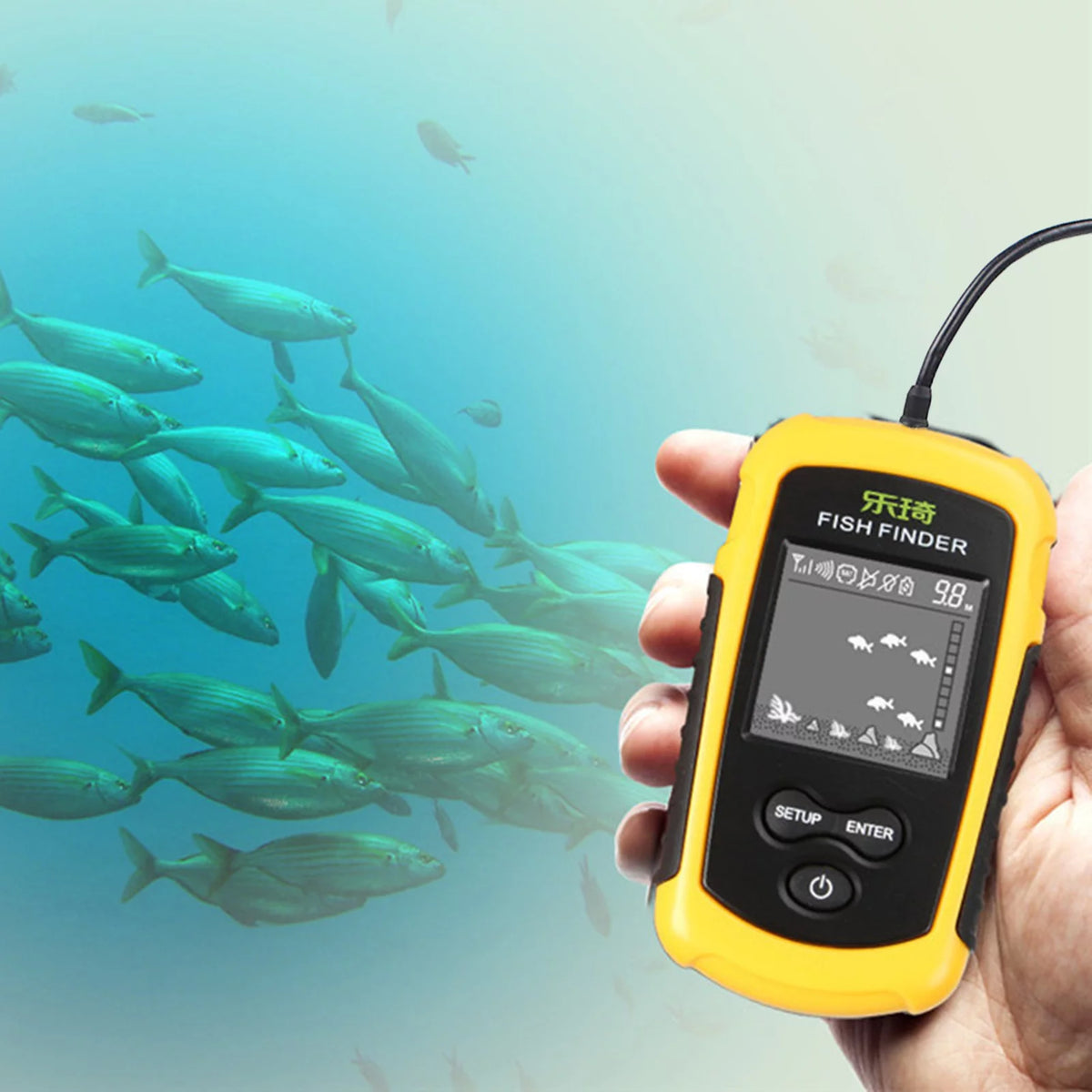 Portable Digital Display Fish Depth Finder Y9072