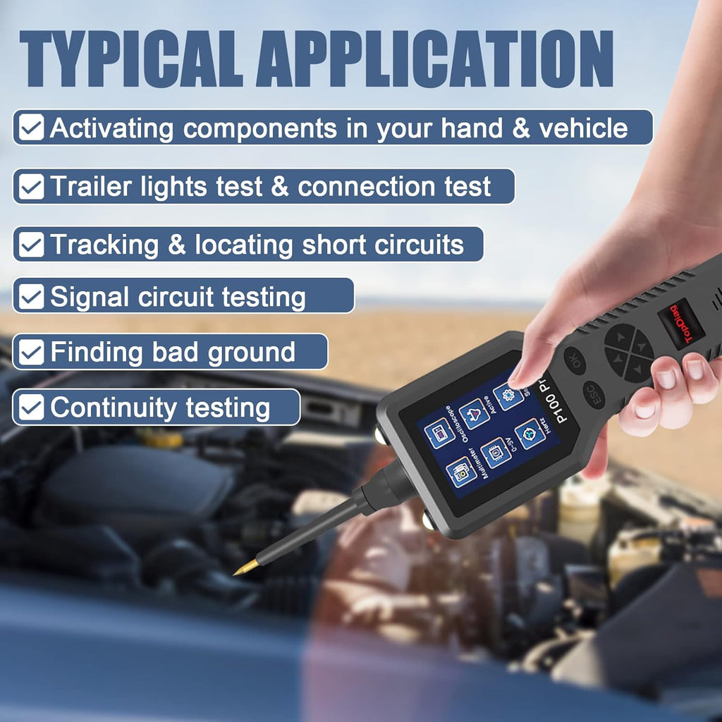 Power Circuit Probe Kit, Automotive Circuit Tester with Multimeter, 20FT Cable, Two LED Lights for 12V 24V Car Vehicle I679311