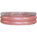 Inflatable Rose Gold Glitter 3 Ring Pool Q8317