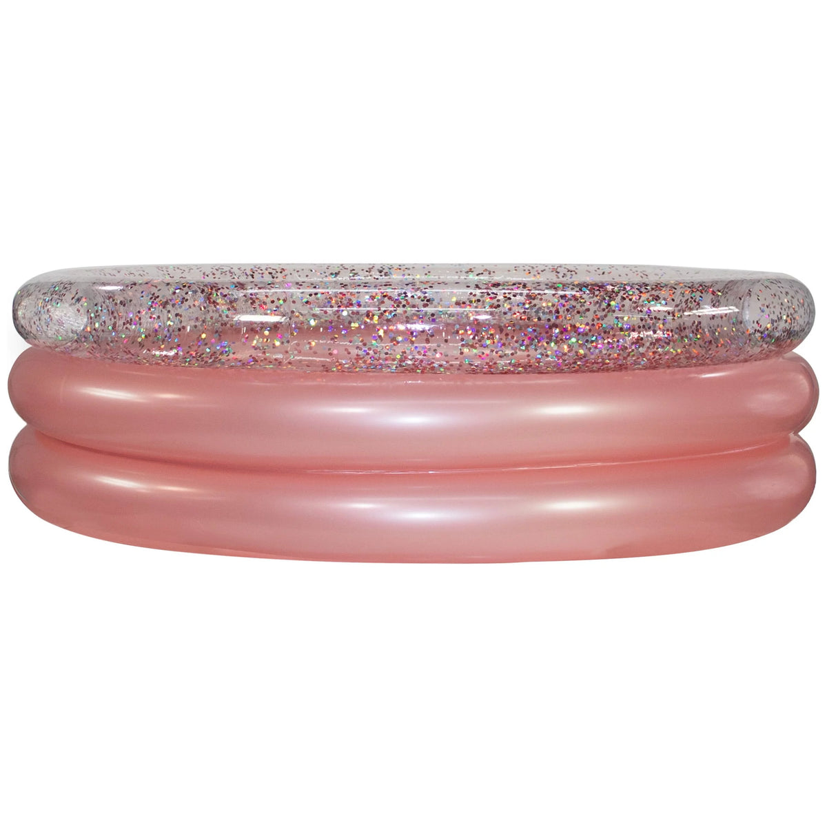 Inflatable Rose Gold Glitter 3 Ring Pool Q8317
