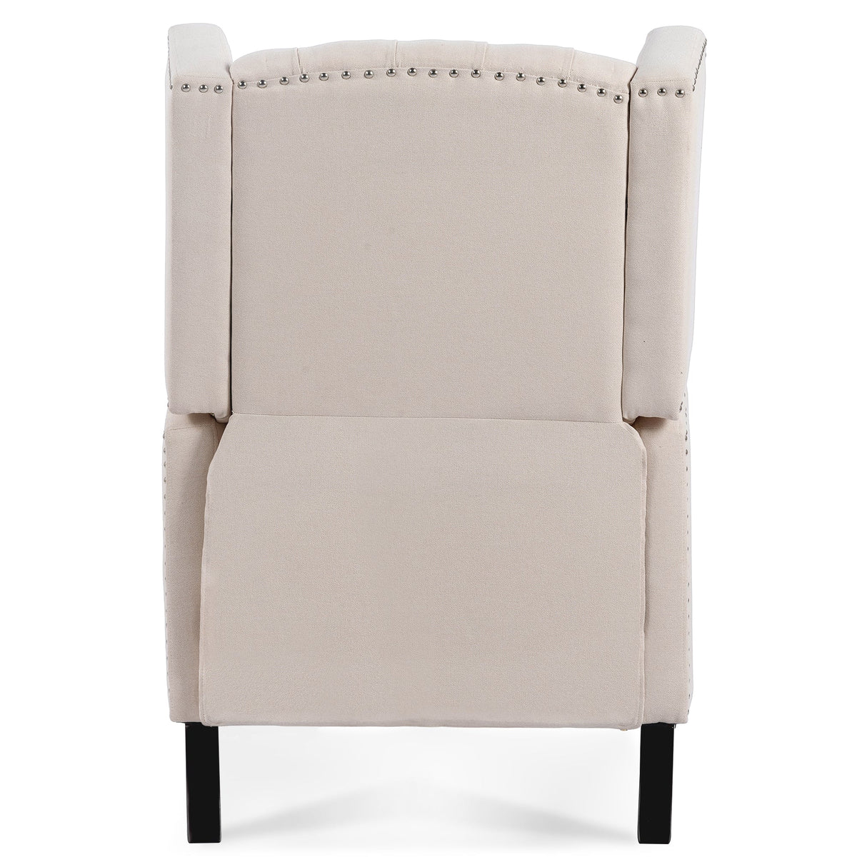 Beige Manual Wing Chair Recliner M3769