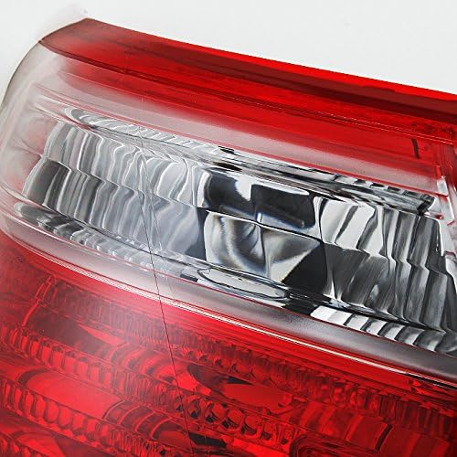 Red Clear Rear Tail Lights Pair B6227