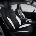 White Nappa Leather Car Seat Cover C49043