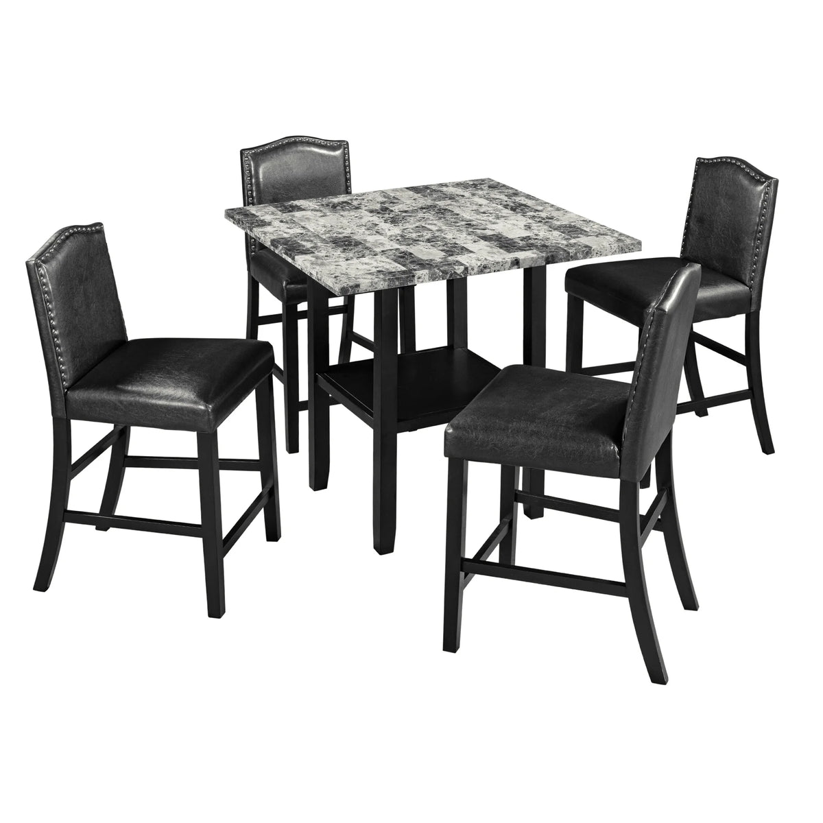 5 Piece Dining Set with 4 Chairs L46251