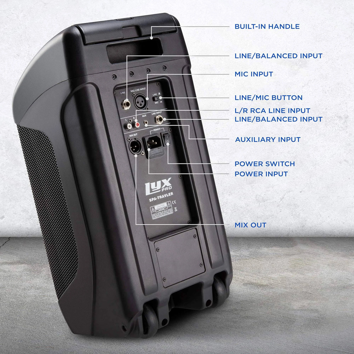 100W Rechargeable PA Speaker with 8” Woofer F26430