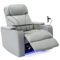 Oversized PU Leather Recliner with Cup Holder Y305861