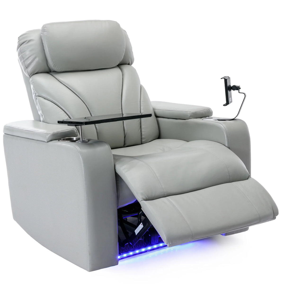 Oversized PU Leather Recliner with Cup Holder Y305861