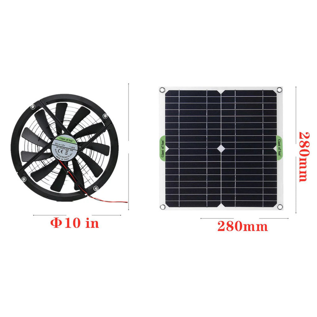 100W Solar Exhaust Fan X620628