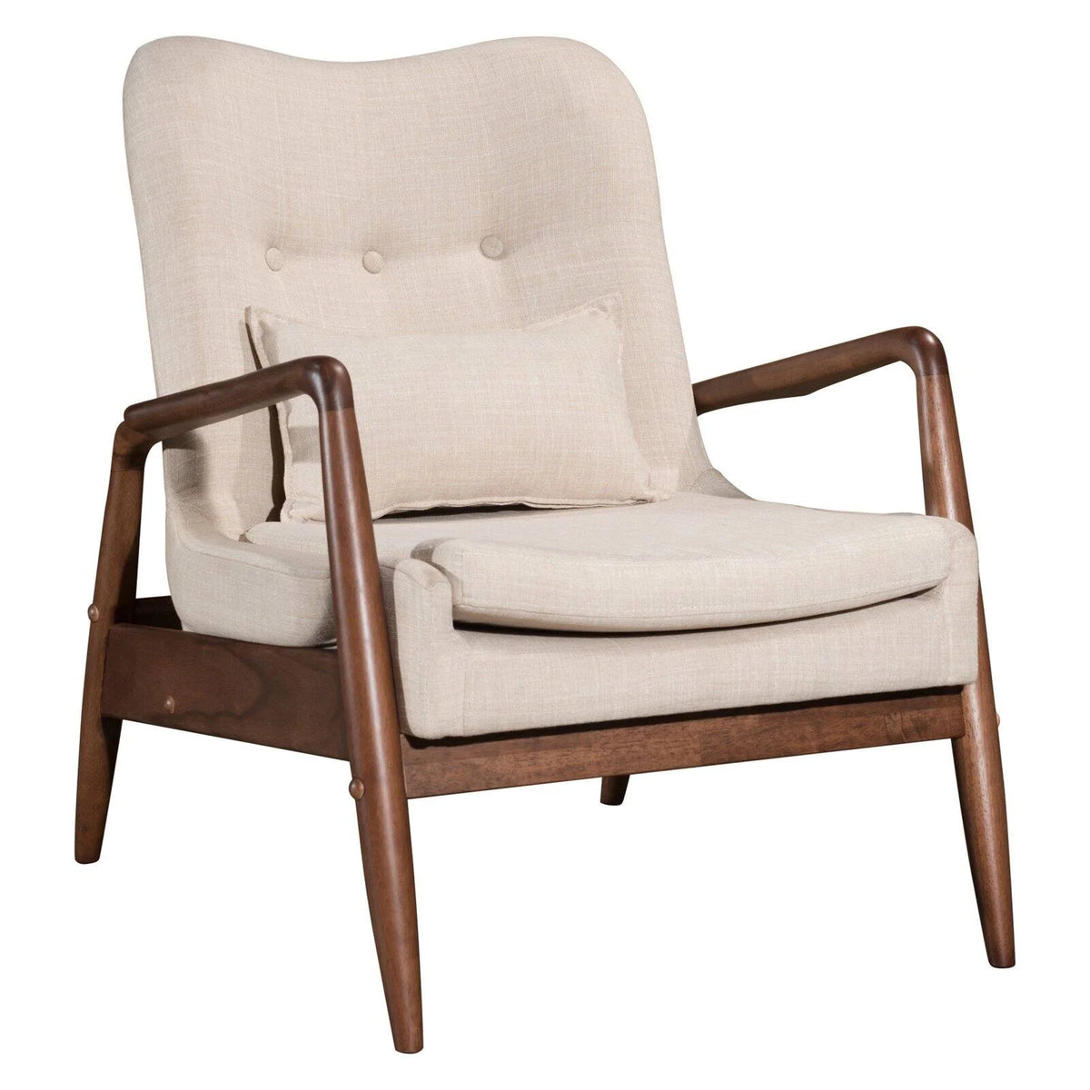 Black Lounge Chair and Ottoman C812