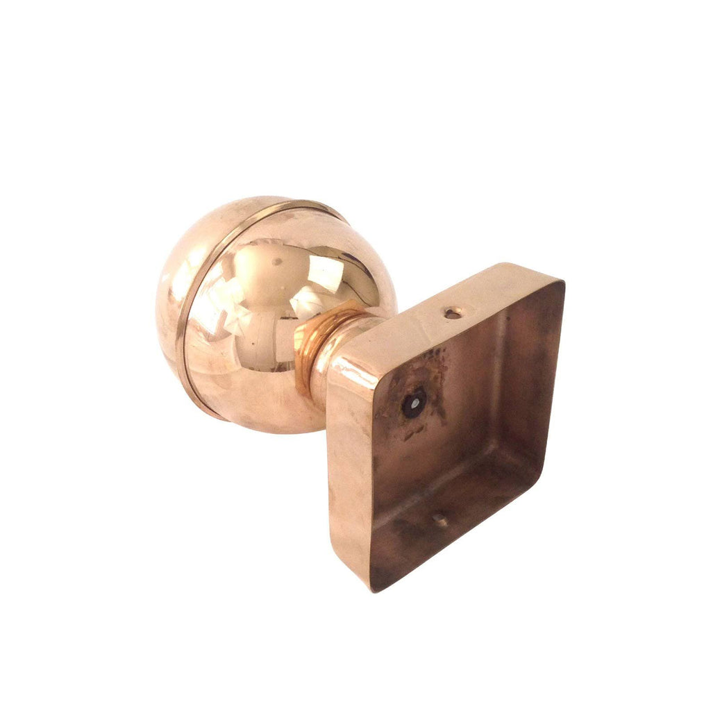Copper Ball Top Slip Over Fence Post Cap, Brown C967