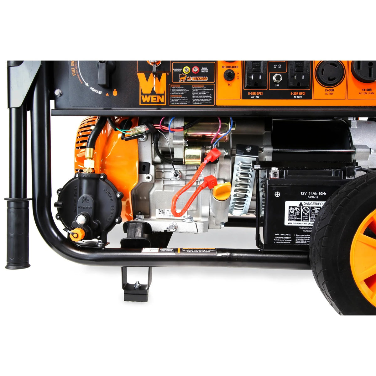 11000-Watt Dual Fuel Portable Generator with Wheel Kit Q4720