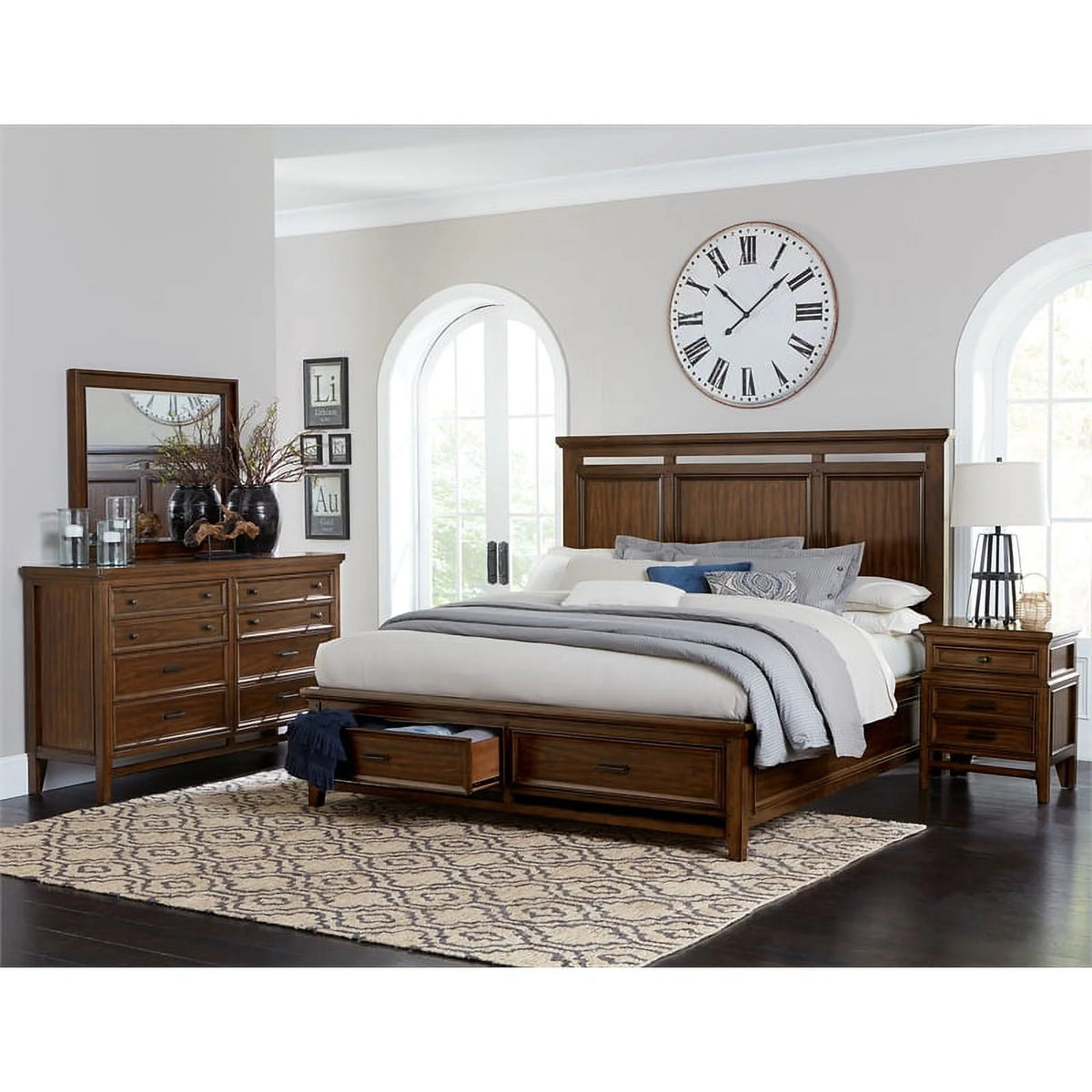 Brown Cherry Nightstand N759289