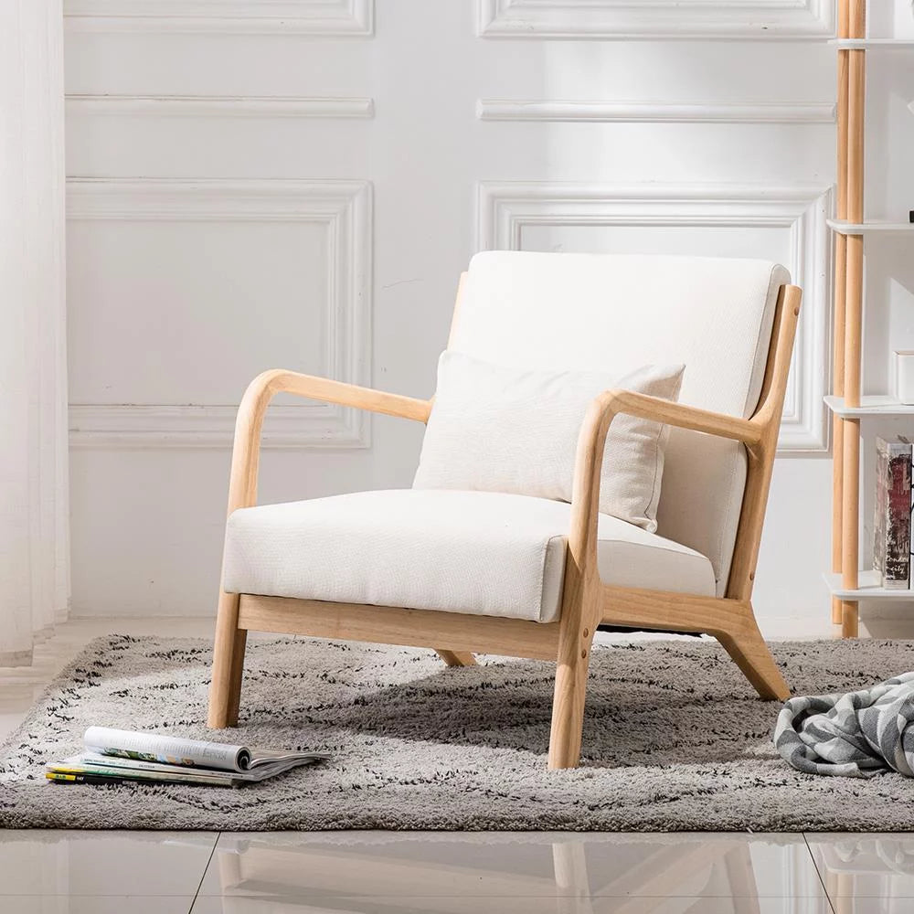 Beige Accent Chair Z253