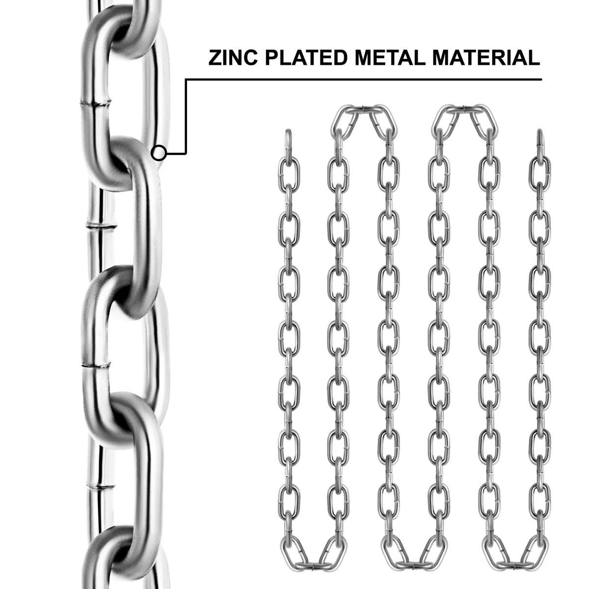 Zinc Plated Grade 30 Proof Coil Chain 0.25 Inch by 100Ft L974932