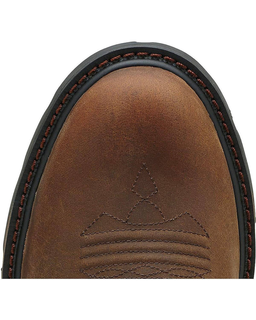 Brown Pull On Work Boots N620