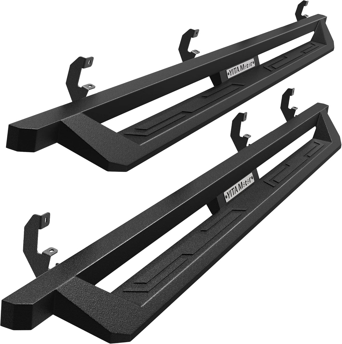 Black Powder Coated Nerf Bars Running Boards E62364