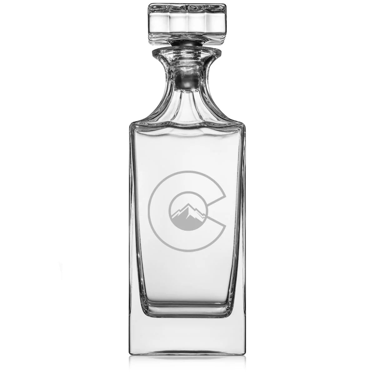 30 oz Glass Whiskey Decanter with Glass Stopper M6054