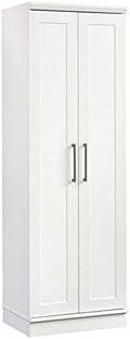 White Storage Cabinet with Door and Shelves P48947