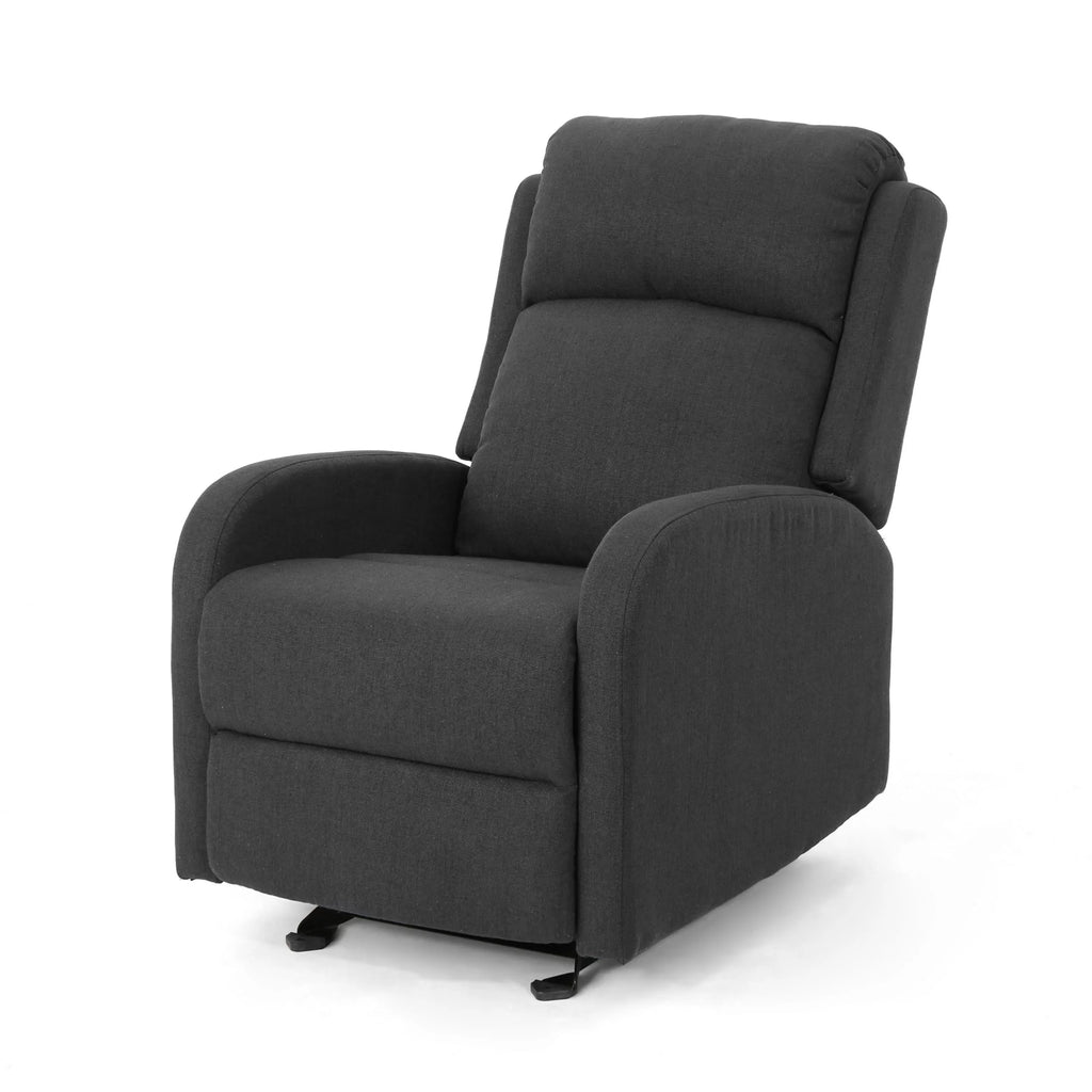 Dark Gray Fabric Rocking Recliner G1348