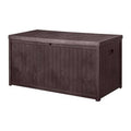 113 Gallon Plastic Deck Box Brown R9912