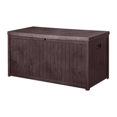 113 Gallon Plastic Deck Box Brown R9912