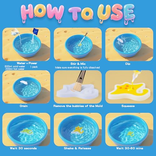 Water Gel DIY Craft Kit with 22 Gels and 22 Molds Q373666