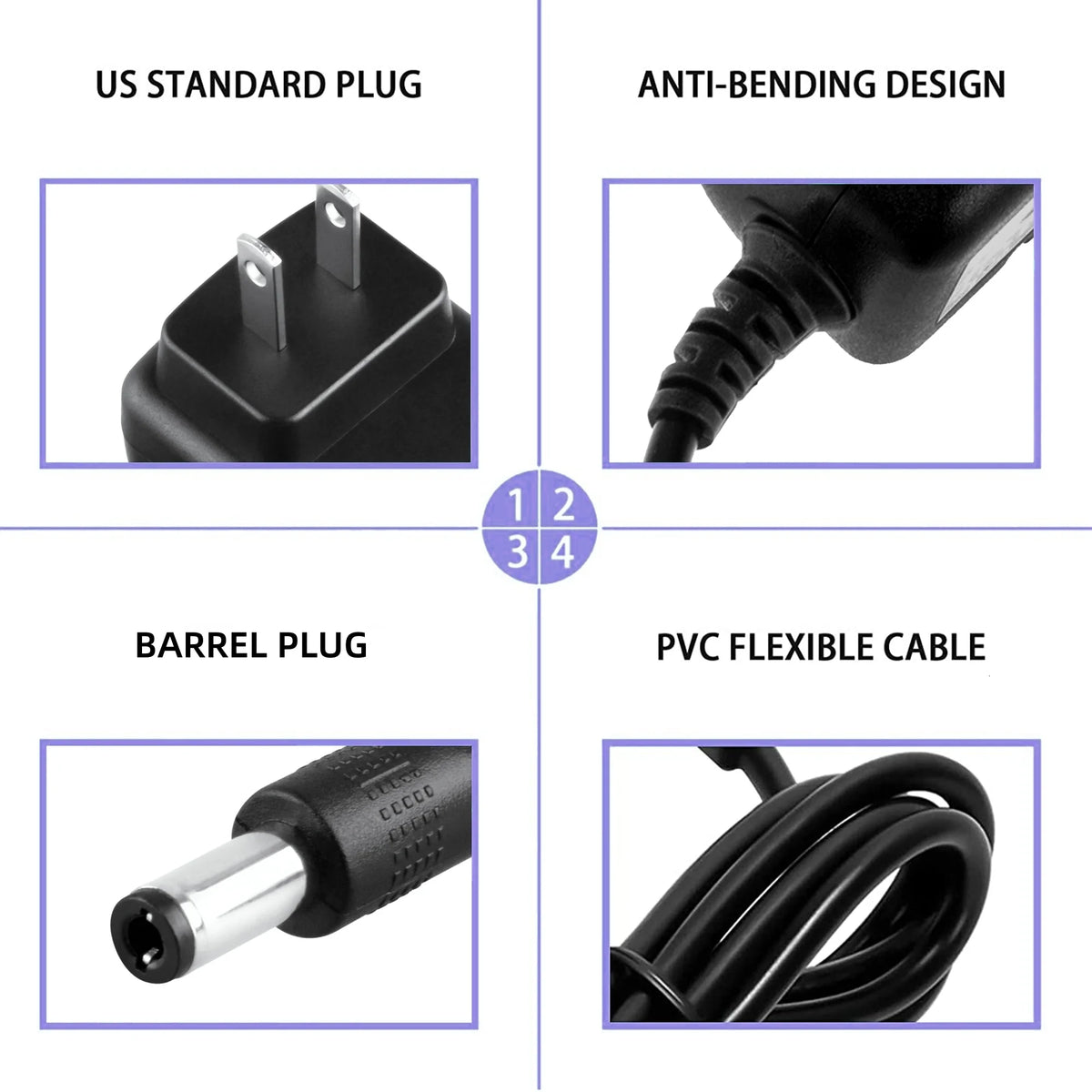 AC Adapter Charger Replacement for Elliptical Power Supply Cord Pack U23110