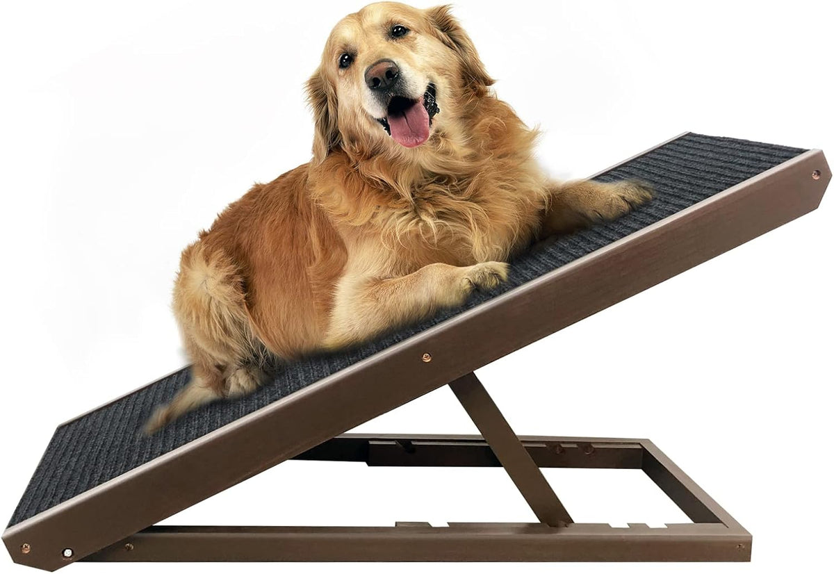 Adjustable Dog Ramp with Traction Mat O638