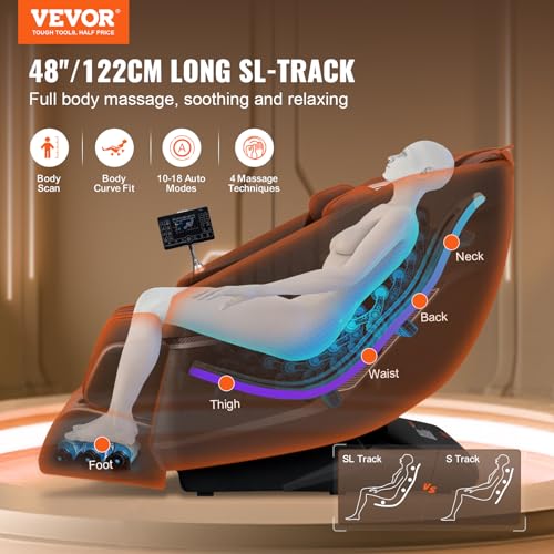Full Body Massage Chair with Heating and Bluetooth Speaker Y4175