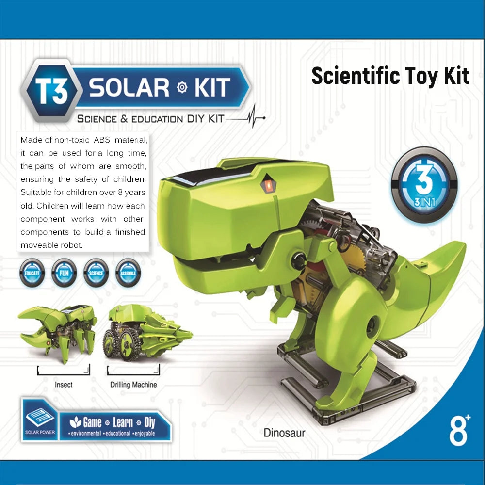 3 in 1 Solar Robot DIY STEM Science Experiment Assembly Model J252