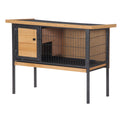 Wooden Rabbit House with Roof C742