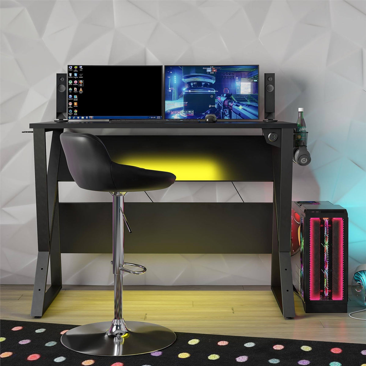 Adjustable Gaming Desk Black X53079