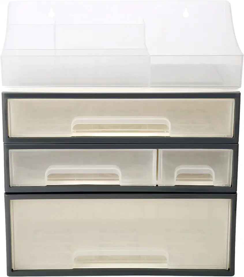 Medicine Storage Box, 4 Pieces 4 Drawers, Transparent M60725