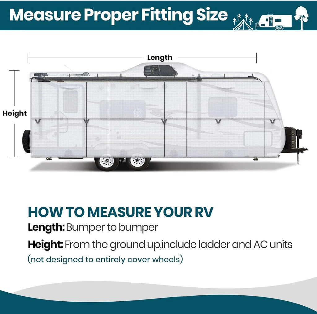 Ripstop Diamond Camper Cover Fits 20' - 22' N563
