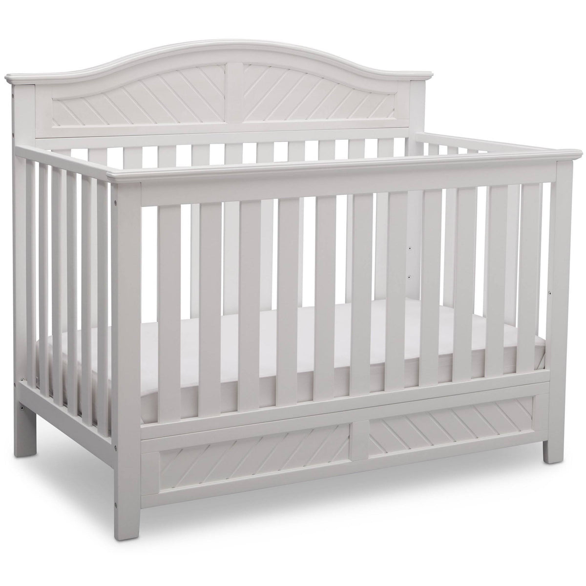 4-in-1 Convertible Crib, Bianca White H3026